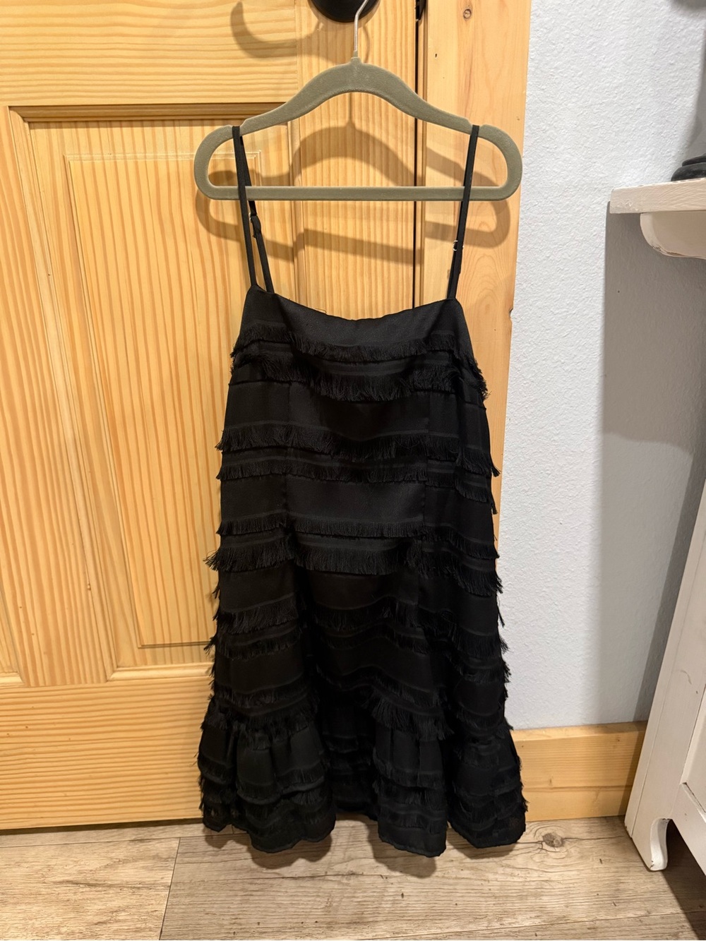 Princess Polly Black Fringe Mini Dress (Worn Once!)